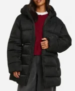 Boohoo Petite Cinched Waist Puffer Jacket