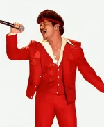 Bruno Mars 2026 Red Blazer