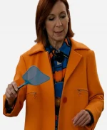 Carrie Preston Elsbeth Orange Coat