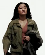 Cate Randa Monarch Legacy Of Monsters Cotton Jacket In Green