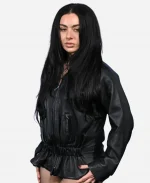 Charli XCX The Moment 2026 Premiere Black Leather Jacket