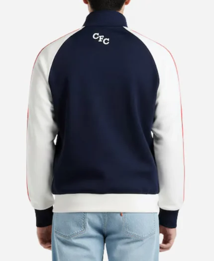 Chelsea Pensioners Panel Track Jacket In Navy & White