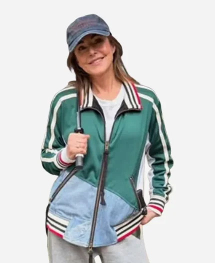 Christa Miller Track Bomber Jacket