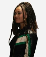 Claire Zomer School Spirits S03 Rainbow Wedell Leather Jacket