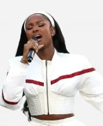 Coco Jones Super Bowl LX Jacket
