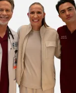 Courtney Vandersloot Chicago Med Sherpa Jacket - White