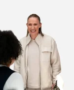 Courtney Vandersloot Tv Series Chicago Med S11 White Sherpa Jacket