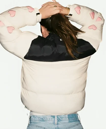 Dandy Worldwide Heart on My Sleeve Puffer Jacket - Cream