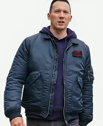 David Caves Tv Series Silent Witness Jack Hodgson Blue Bomber Jacket