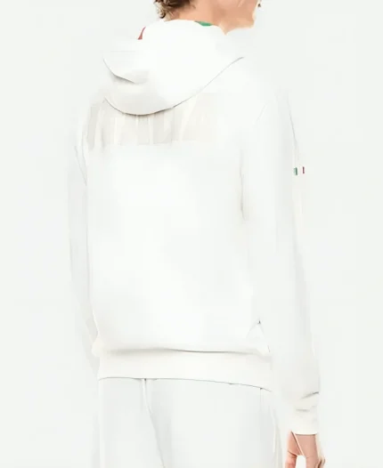 EA7 Olympics 2026 Team Italy White Hoodie