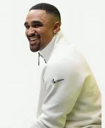 Eagles Super Bowl LIX Opening Night Half-Zip Jacket In White