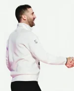 Eagles Super Bowl LIX Opening Night White Half-Zip Jacket