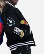 Eddie Brock Marvel’s Movie Venom Tom Hardy Lethal Protector Black Varsity Jacket