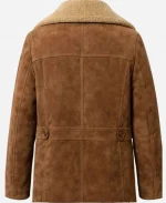 Edoardo Pesce Brown Suede Shearling Coat