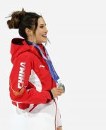 Eileen Gu Ailing Mi­lano Corti­na 2026 Winter Olympics Team China Ice Hockey Jacket