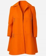Elsbeth Tascioni Tv Series Elsbeth Season 03 Carrie Preston Orange Wool Coat