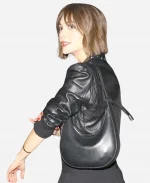 Emilia Jones 2026 Los Angeles Leather Jacket