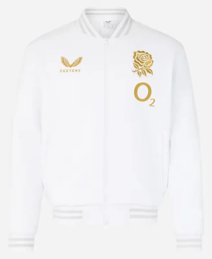 England Rugby x Undefeated x Castore Bomber Jacket in White
