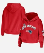 Erin Andrews New England Patriots Cropped Hoodie