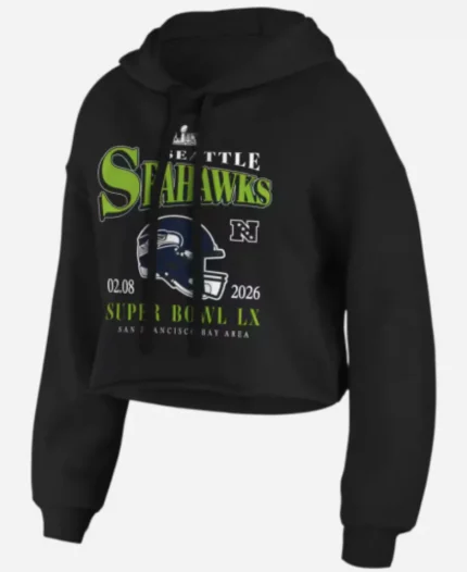 Erin Andrews Patriots Super Bowl LX Cropped Hoodie