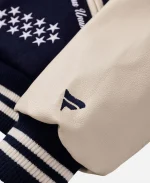 Fanatics USA 250th Anniversary Iconic Navy Full-Snap Varsity Jacket