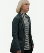 Florence Hall TV Series Queens of Myster Matilda Stone Black Leather Blazer