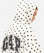 GAP Polka Dot White Hoodie