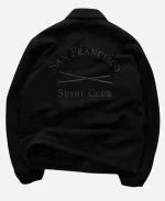 Gap × Sushi Club Oversized Black Denim Jacket