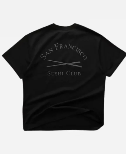 Gap × Sushi Club Oversized Black Graphic T-Shirt