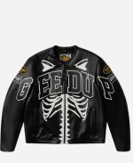 Geedup x Vanson Bones Black Leather Jacket