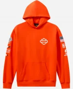 Harley Davidson Factory Racing Fanwear Orange Hoodie