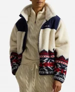 Hoda Kotb Team USA Fair Isle Fleece Jacket