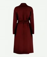 Indira Varma TV Series The Night Manager 2026 Maroon Wool Coat