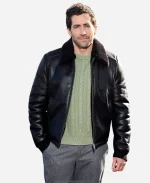 Jake Gyllenhaal The Bride! Photocall 2026 Black Leather Jacket