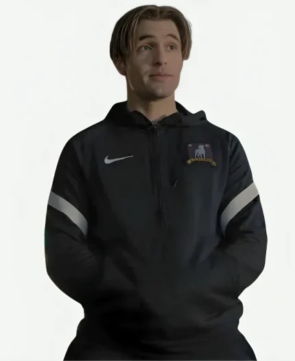 Jamie Tartt Ted Lasso Season 3 Phil Dunster Black Hooded Track Jacket