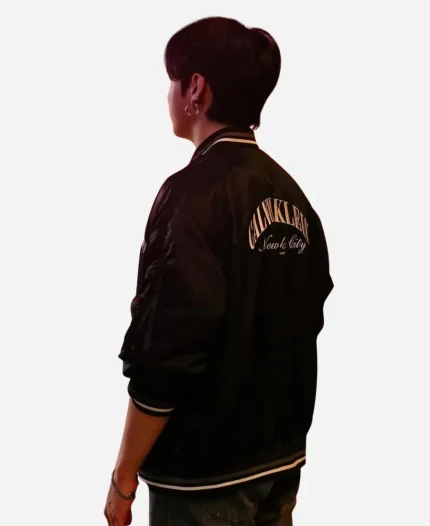 Jang Kook 2026 Calvin Klein Bomber Jacket In Black