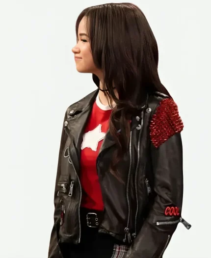 Janice LeAnn Brown Black Leather Jacket