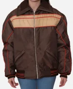 Jason Canela Tv Series Palm Royale S02 Eddie Brown Puffer Jacket