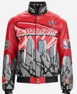 Jeff Hamilton State Farm 3 Point Leather Jacket