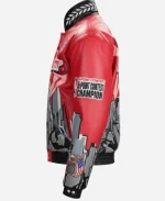 Jeff Hamilton State Farm 3 Point Red Leather Jacket