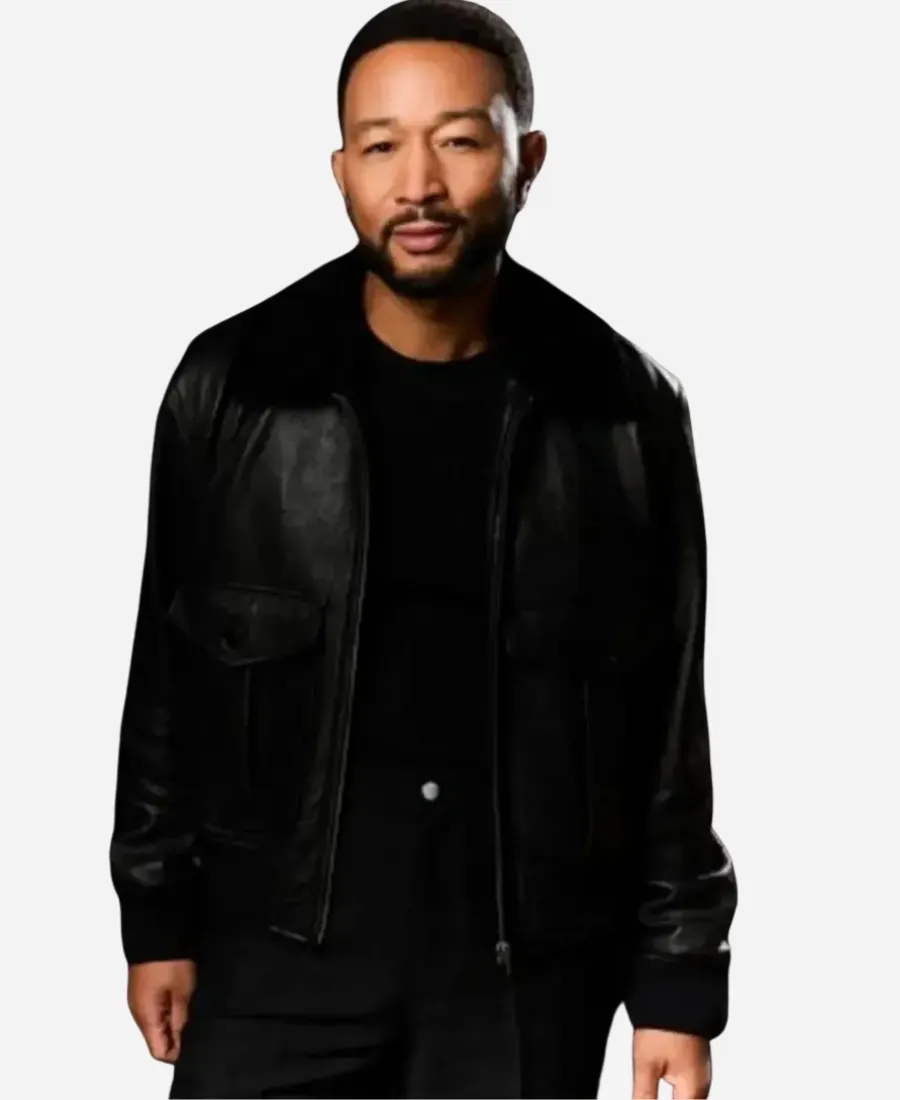 John Legend The Voice S29 Leather Jacket John Legend The Voice S29 Leather Jacket