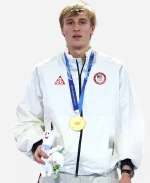 Jordan Stolz Team USA White Jacket