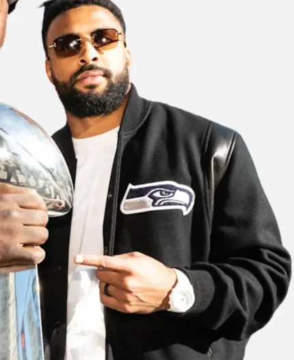 Julian Love Seahawks Super Bowl LX Champions Parade Jacket In Black
