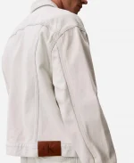 Jungkook 2026 Calvin Klein 90s Off White Trucker Jacket