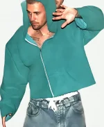 Justin Bieber Grammys After Party Green Hooded Jacket