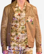 Justin Timberlake The Tonight Show Starring Jimmy Fallon Louis Vuitton Flower Leather Jacket