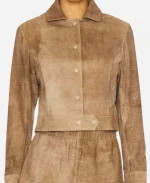 Justine Lupe Nobody Wants This S02 Morgan Brown Suede Leather Jacket