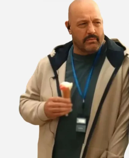 Kevin James Movie Solo Mio 2026 Matt Taylor Beige Hooded Jacket