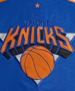 Kith NBA All-Star New York Knicks Bomber Jacket - Blue & Orange
