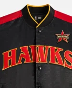 Kith for NBA All-Star Atlanta Hawks Bomber Black Jacket